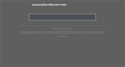 Desktop Screenshot of nannysplacedaycare.com